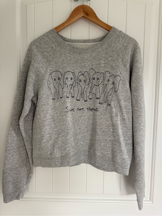 J. Crew Sweaters - J.Crew Garments for Good David Sheldrick Save More Elephants Sweatshirt Medium
